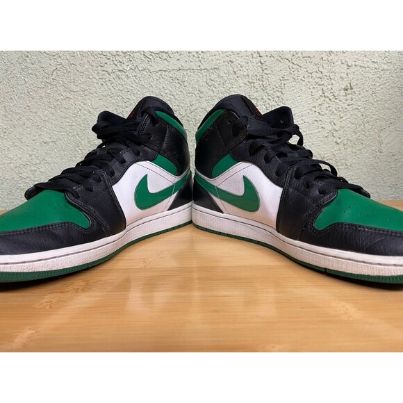 Nike Air Jordan 1 Mid Pine 554724-067‎ Green/Black/White Men’s 10 main image 11